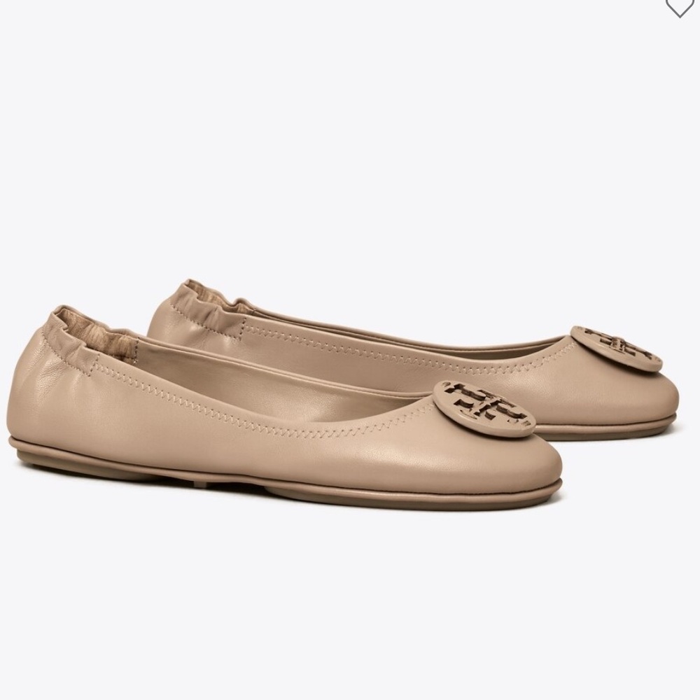 Tory Burch Tan Leather Ballet Flats